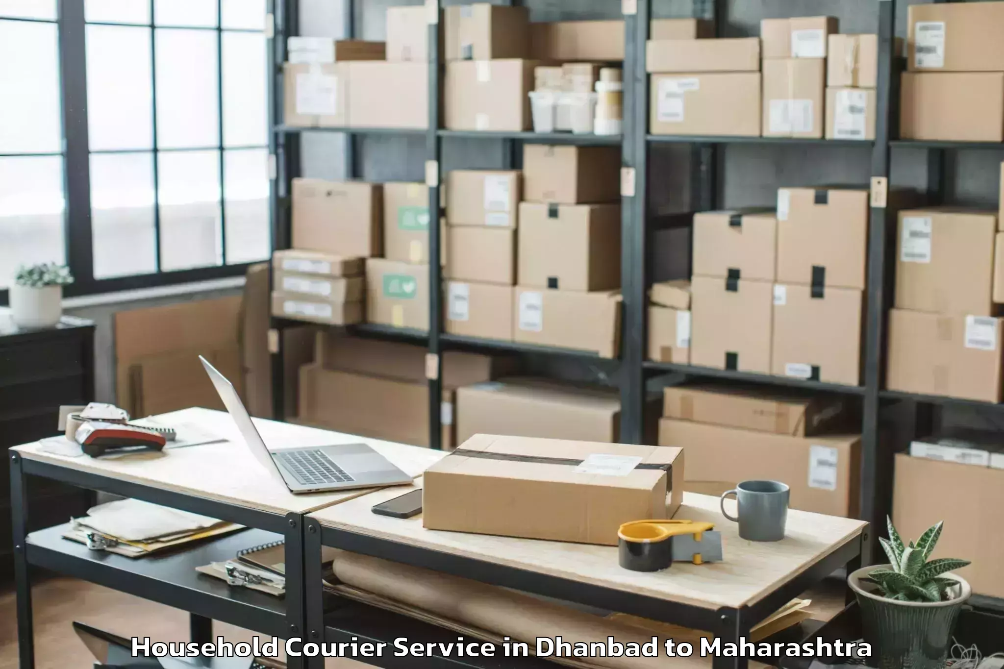 Reliable Dhanbad to Dahegaon Household Courier